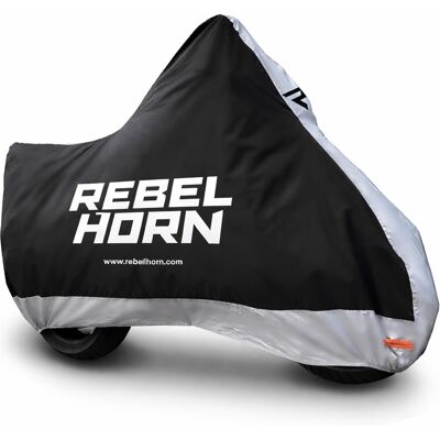 Rebelhorn Shelter Motorradabdeckung schwarz-silber Größe: XL Rebelhorn Shelter Motorradabdeckung schwarz-silber Größe: XL