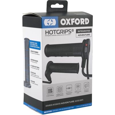 Oxford HotGrips Advanced Integrated Adventure Heizgriffe Schwarz Oxford HotGrips Advanced Integrated Adventure Heizgriffe Schwarz