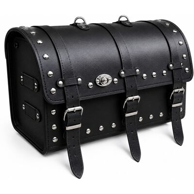 Chopper RSA-13B Motorradkoffer aus Leder mit Schloss Chopper RSA-13B Motorradkoffer aus Leder mit Schloss