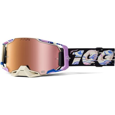 Motocross-Brillen-Set 100% Armega 2 Le Donut 2-tlg Motocross-Brillen-Set 100% Armega 2 Le Donut 2-tlg