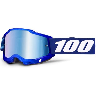 Motocrossbrille 100% Accuri 2 2028 mit blauem Plexiglas Motocrossbrille 100% Accuri 2 2028 mit blauem Plexiglas