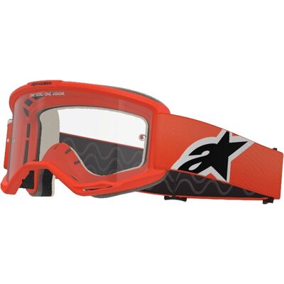 Motocross-Brille Alpinestars Vision 5 Corp orange mit klarer Linse Motocross-Brille Alpinestars Vision 5 Corp orange mit klarer Linse