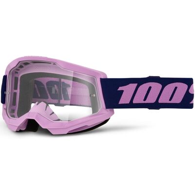 Motocross-Brille 100% STRATA 2 NEU lila mit klarem Plexiglas Motocross-Brille 100% STRATA 2 NEU lila mit klarem Plexiglas
