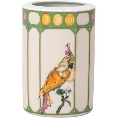 Swarovski Idyllia Vase, Porzellan, Kristallines Printmotiv, Kakadu, Klein, Mehrfarbig Unisex OS Swarovski Idyllia Vase, Porzellan, Kristallines Printmotiv, Kakadu, Klein, Mehrfarbig Unisex OS