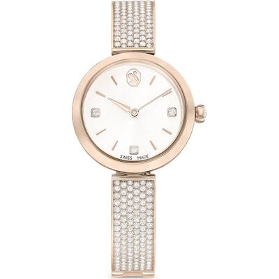 Swarovski Illumina Uhr, Schweizer Produktion, Metallarmband, Goldfarben, Champagne-vergoldetes Finish Unisex OS Swarovski Illumina Uhr, Schweizer Produktion, Metallarmband, Goldfarben, Champagne-vergoldetes Finish Unisex OS