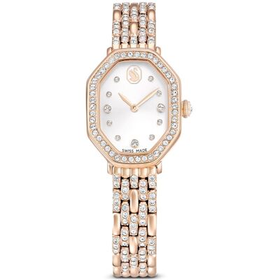Swarovski Dextera octagon Uhr, Schweizer Produktion, Metallarmband, Goldfarben, Roségoldfarbenes Finish Unisex OS Swarovski Dextera octagon Uhr, Schweizer Produktion, Metallarmband, Goldfarben, Roségoldfarbenes Finish Unisex OS