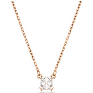 Swarovski Stilla Attract Anhänger, Kissenschliff, Weiß, Roségold-Legierungsschicht Unisex OS Swarovski Stilla Attract Anhänger, Kissenschliff, Weiß, Roségold-Legierungsschicht Unisex OS