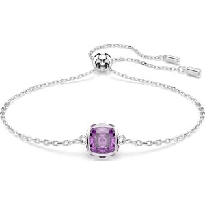 Swarovski Birthstone Armband, Kissenschliff, Februar, Violett, Rhodiniert Unisex OS Swarovski Birthstone Armband, Kissenschliff, Februar, Violett, Rhodiniert Unisex OS