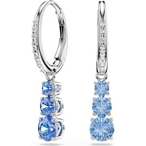 Swarovski Stilla Attract Kreolen, Rundschliff, Pavé, Blau, Rhodiniert Unisex OS Swarovski Stilla Attract Kreolen, Rundschliff, Pavé, Blau, Rhodiniert Unisex OS