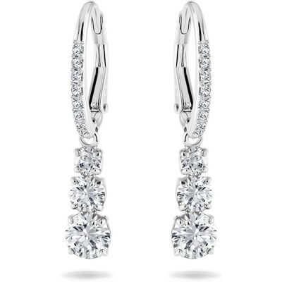 Swarovski Stilla Attract Kreolen, Rundschliff, Weiß, Rhodiniert Unisex OS Swarovski Stilla Attract Kreolen, Rundschliff, Weiß, Rhodiniert Unisex OS