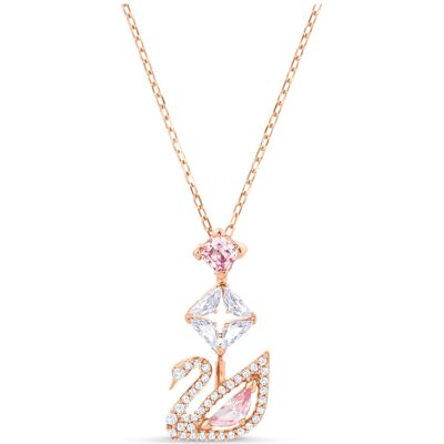 Swarovski Swan Anhänger, Schwan, Rosa, 18K Roségoldbeschichtet Women OS Swarovski Swan Anhänger, Schwan, Rosa, 18K Roségoldbeschichtet Women OS