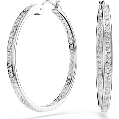 Swarovski Sommerset Kreolen, Weiß, Rhodiniert Women OS Swarovski Sommerset Kreolen, Weiß, Rhodiniert Women OS