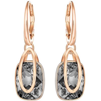 Swarovski Holding Drop-Ohrhänger, Grau, 18K Roségoldbeschichtet Women OS Swarovski Holding Drop-Ohrhänger, Grau, 18K Roségoldbeschichtet Women OS