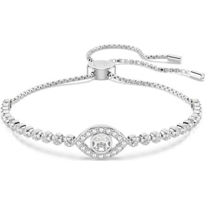 Swarovski Matrix Armband, Böser Blick, Weiß, Rhodiniert Unisex OS Swarovski Matrix Armband, Böser Blick, Weiß, Rhodiniert Unisex OS