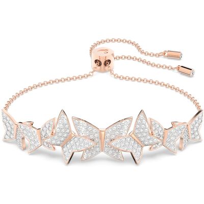 Swarovski Idyllia Lilia Armband, Schmetterling, Weiß, 18K Roségoldbeschichtet Unisex OS Swarovski Idyllia Lilia Armband, Schmetterling, Weiß, 18K Roségoldbeschichtet Unisex OS