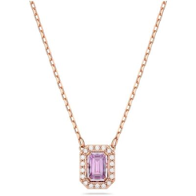 Swarovski Una Halskette, Oktagon-Schliff, Violett, Roségold-Legierungsschicht Unisex OS Swarovski Una Halskette, Oktagon-Schliff, Violett, Roségold-Legierungsschicht Unisex OS