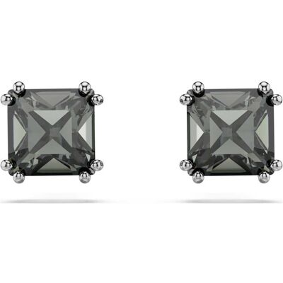 Swarovski Millenia Ohrstecker, Kissenschliff, Schwarz, Rutheniert Unisex OS Swarovski Millenia Ohrstecker, Kissenschliff, Schwarz, Rutheniert Unisex OS