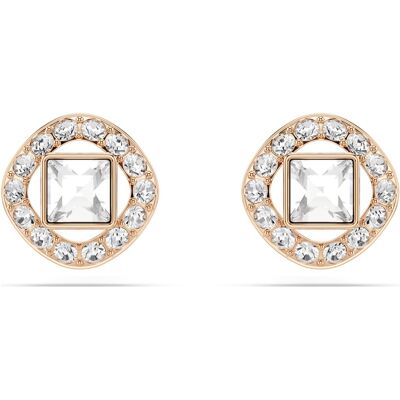 Swarovski Una Angelic Ohrstecker, Kissenschliff, Weiß, 18K Roségoldbeschichtet Unisex OS Swarovski Una Angelic Ohrstecker, Kissenschliff, Weiß, 18K Roségoldbeschichtet Unisex OS