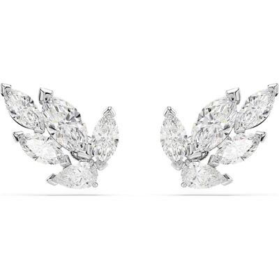 Swarovski Louison Ohrstecker, Blatt, Weiß, Rhodiniert Unisex OS Swarovski Louison Ohrstecker, Blatt, Weiß, Rhodiniert Unisex OS