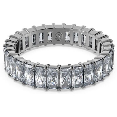 Swarovski Matrix Ring, Baguette-Schliff, Grau, Rutheniert Unisex 58 Swarovski Matrix Ring, Baguette-Schliff, Grau, Rutheniert Unisex 58