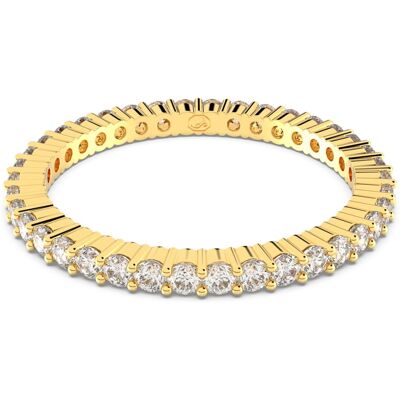 Swarovski Matrix Vittore Ring, Rundschliff, Weiß, 18K Goldbeschichtet Unisex 60 Swarovski Matrix Vittore Ring, Rundschliff, Weiß, 18K Goldbeschichtet Unisex 60