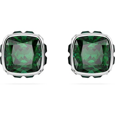 Swarovski Birthstone Ohrstecker, Kissenschliff, Mai, Grün, Rhodiniert Unisex OS Swarovski Birthstone Ohrstecker, Kissenschliff, Mai, Grün, Rhodiniert Unisex OS