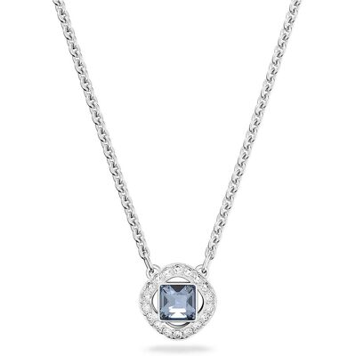 Swarovski Una Angelic Halskette, Verschiedene Schliffe, Blau, Rhodiniert Unisex OS Swarovski Una Angelic Halskette, Verschiedene Schliffe, Blau, Rhodiniert Unisex OS