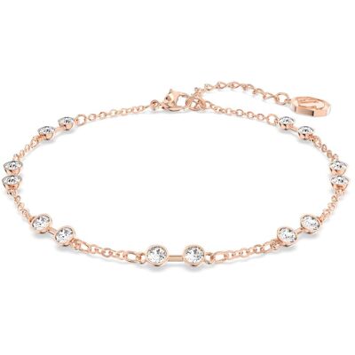 Swarovski Remix Collection Strand, Rundschliff, Weiß, 18K Roségoldbeschichtet Unisex OS Swarovski Remix Collection Strand, Rundschliff, Weiß, 18K Roségoldbeschichtet Unisex OS