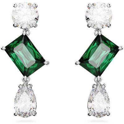Swarovski Mesmera Drop-Ohrhänger, Verschiedene Schliffe, Grün, Rhodiniert Unisex OS Swarovski Mesmera Drop-Ohrhänger, Verschiedene Schliffe, Grün, Rhodiniert Unisex OS