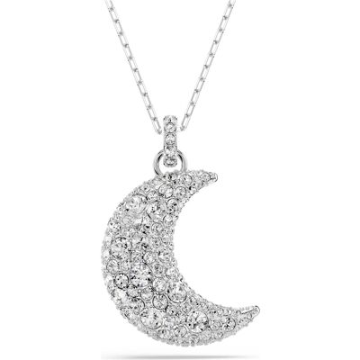 Swarovski Luna Anhänger, Mond, Weiß, Rhodiniert Unisex OS Swarovski Luna Anhänger, Mond, Weiß, Rhodiniert Unisex OS