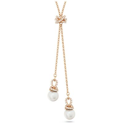 Swarovski Originally Y-Anhänger, Kristallperle, Weiß, 18K Roségoldbeschichtet Unisex OS Swarovski Originally Y-Anhänger, Kristallperle, Weiß, 18K Roségoldbeschichtet Unisex OS