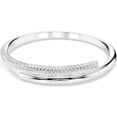 Swarovski Dextera Armreif, Magnetischer Verschluss, Weiß, Rhodiniert Unisex M Swarovski Dextera Armreif, Magnetischer Verschluss, Weiß, Rhodiniert Unisex M