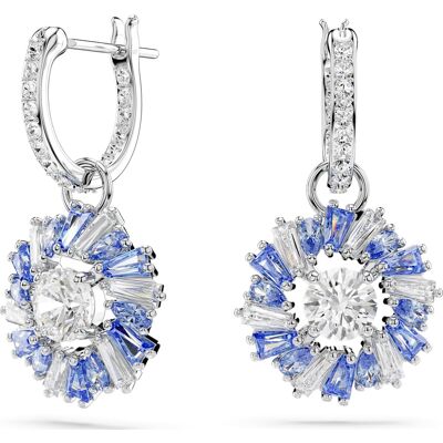 Swarovski Idyllia Drop-Ohrhänger, Verschiedene Schliffe, Blume, Blau, Rhodiniert Unisex OS Swarovski Idyllia Drop-Ohrhänger, Verschiedene Schliffe, Blume, Blau, Rhodiniert Unisex OS