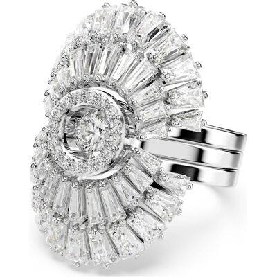 Swarovski Idyllia Ring, Set (3), Verschiedene Schliffe, Muschel, Weiß, Rhodiniert Unisex 50 Swarovski Idyllia Ring, Set (3), Verschiedene Schliffe, Muschel, Weiß, Rhodiniert Unisex 50