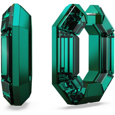 Swarovski Lucent Kreolen, Achteckform, Klein, Grün Unisex OS Swarovski Lucent Kreolen, Achteckform, Klein, Grün Unisex OS