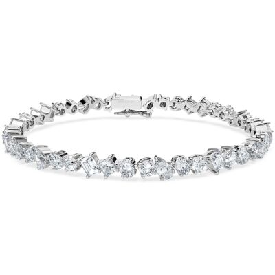Swarovski Galaxy Tennis Armband, Im Labor gezüchtete Diamanten 4,9 ct tw, Verschiedene Formen, 18K Weißgold Unisex S Swarovski Galaxy Tennis Armband, Im Labor gezüchtete Diamanten 4,9 ct tw, Verschiedene Formen, 18K Weißgold Unisex S