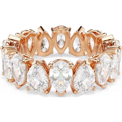 Swarovski Matrix Vittore Ring, Tropfenschliff, Weiß, 18K Roségoldbeschichtet Unisex 52 Swarovski Matrix Vittore Ring, Tropfenschliff, Weiß, 18K Roségoldbeschichtet Unisex 52