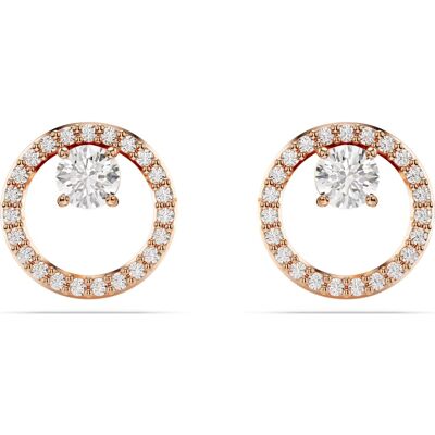 Swarovski Constella Ohrstecker, Rundschliff, Weiß, 18K Roségoldbeschichtet Unisex OS Swarovski Constella Ohrstecker, Rundschliff, Weiß, 18K Roségoldbeschichtet Unisex OS
