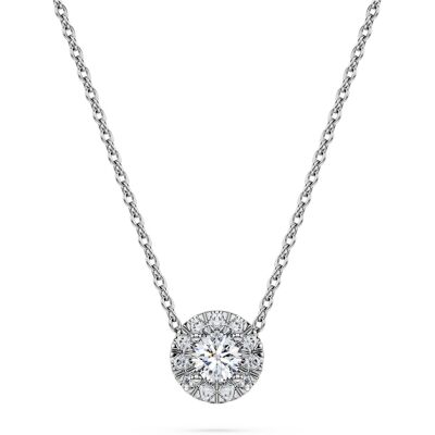 Swarovski Eternity Strahlenkranz Solitär-Anhänger, Im Labor gezüchtete Diamanten 0,23 ct tw, Runde Form, Sterlingsilber Unisex OS Swarovski Eternity Strahlenkranz Solitär-Anhänger, Im Labor gezüchtete Diamanten 0,23 ct tw, Runde Form, Sterlingsilber Unisex OS