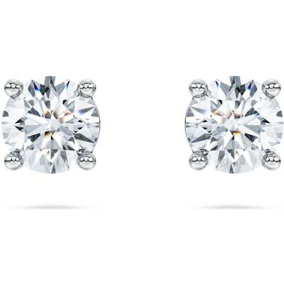 Swarovski Eternity Solitär-Ohrstecker, Im Labor gezüchtete Diamanten 1 ct tw, Runde Form, 18K Weißgold Unisex OS Swarovski Eternity Solitär-Ohrstecker, Im Labor gezüchtete Diamanten 1 ct tw, Runde Form, 18K Weißgold Unisex OS