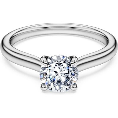 Swarovski Eternity Solitärring, Im Labor gezüchtete Diamanten 1 ct tw, Runde Form, 18K Weißgold Unisex 53 Swarovski Eternity Solitärring, Im Labor gezüchtete Diamanten 1 ct tw, Runde Form, 18K Weißgold Unisex 53