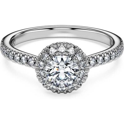 Swarovski Eternity Strahlenkranz-Solitärring, Im Labor gezüchtete Diamanten 0,8 ct tw, Runde Form, 18K Weißgold Unisex 53 Swarovski Eternity Strahlenkranz-Solitärring, Im Labor gezüchtete Diamanten 0,8 ct tw, Runde Form, 18K Weißgold Unisex 53