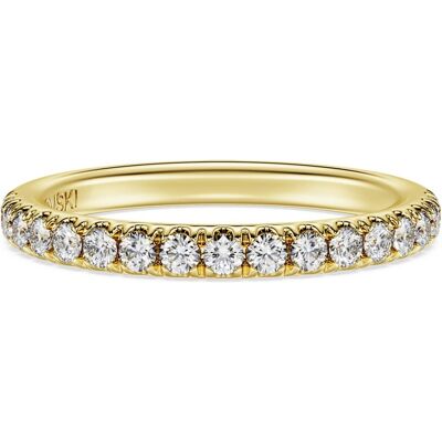Swarovski Eternity Bandring, Im Labor gezüchtete Diamanten 0,4 ct tw, Runde Form, 18K Gelbgold Unisex 52 Swarovski Eternity Bandring, Im Labor gezüchtete Diamanten 0,4 ct tw, Runde Form, 18K Gelbgold Unisex 52