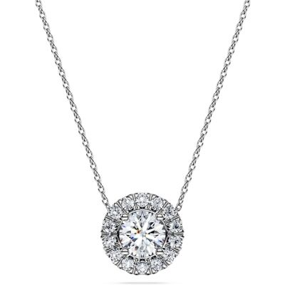 Swarovski Eternity Strahlenkranz Solitär-Anhänger, Im Labor gezüchtete Diamanten 1 ct tw, Runde Form, 18K Weißgold Unisex OS Swarovski Eternity Strahlenkranz Solitär-Anhänger, Im Labor gezüchtete Diamanten 1 ct tw, Runde Form, 18K Weißgold Unisex OS