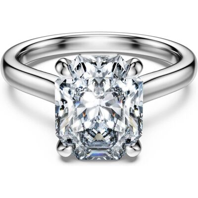 Swarovski Eternity Solitärring, Im Labor gezüchtete Diamanten 3 ct tw, Achteckform, 18K Weißgold Unisex 55 Swarovski Eternity Solitärring, Im Labor gezüchtete Diamanten 3 ct tw, Achteckform, 18K Weißgold Unisex 55