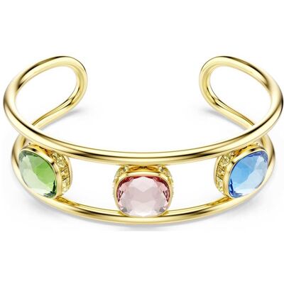 Swarovski Chroma Armreif, Kissenschliff, Mehrfarbig, 18K Goldbeschichtet Unisex M Swarovski Chroma Armreif, Kissenschliff, Mehrfarbig, 18K Goldbeschichtet Unisex M