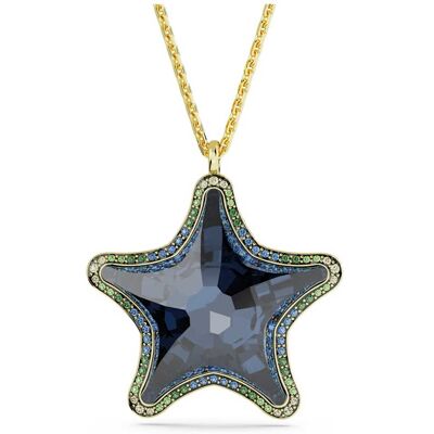 Swarovski Idyllia SCS Anhänger, Seestern, Blau, 18K Goldbeschichtet Unisex OS Swarovski Idyllia SCS Anhänger, Seestern, Blau, 18K Goldbeschichtet Unisex OS