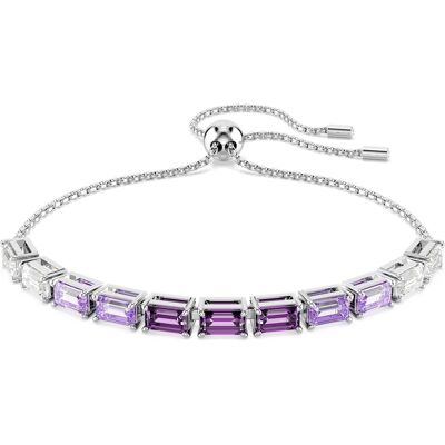 Swarovski Matrix Armband, Baguette-Schliff, Violett, Rhodiniert Unisex OS Swarovski Matrix Armband, Baguette-Schliff, Violett, Rhodiniert Unisex OS