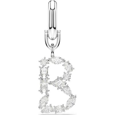 Swarovski Symbolica Charm, B, Weiß, Rhodiniert Unisex OS Swarovski Symbolica Charm, B, Weiß, Rhodiniert Unisex OS