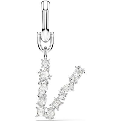 Swarovski Symbolica Charm, V, Weiß, Rhodiniert Unisex OS Swarovski Symbolica Charm, V, Weiß, Rhodiniert Unisex OS